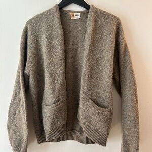 Towncraft Men's Tan Knit Cardigan Sweater